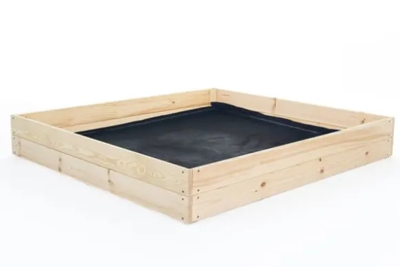 120x120x18 cm Bæredygtig Firkantet Havebed med Bunddug til Selvforsynende Liv