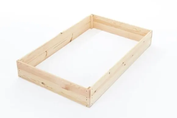 140x120x18 cm Fyrretræs Højbed til Selvforsynende Liv