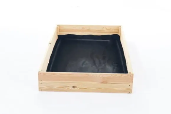 140x120x18 cm Fyrretræs Højbed til Selvforsynende Liv