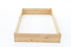 140x120x18 cm Fyrretræs Højbed til Selvforsynende Liv