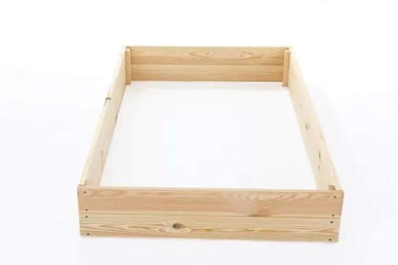 140x120x18 cm Fyrretræs Højbed til Selvforsynende Liv