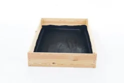140x120x18 cm Fyrretræs Højbed til Bybalkoner & Terrasser
