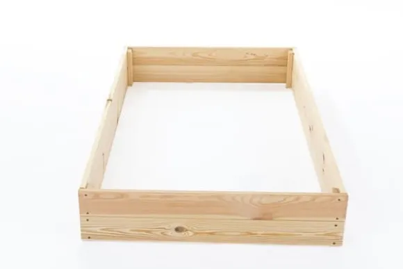 140x80x18 cm Fyrretræs Højbed til Selvforsynende Liv