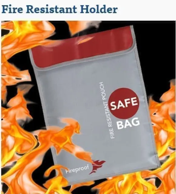Yunique - Sikkerhedsetui til RC-batterier | Lipo Anti-eksplosion beskyttende etui | Brandsikker opladningsetui, størrelse 280x380mm