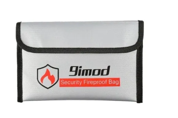 Yunique - Sikkerhedsetui til RC-batterier | Lipo Anti-eksplosion beskyttende etui | Brandsikker opladningsetui, størrelse 205x130mm