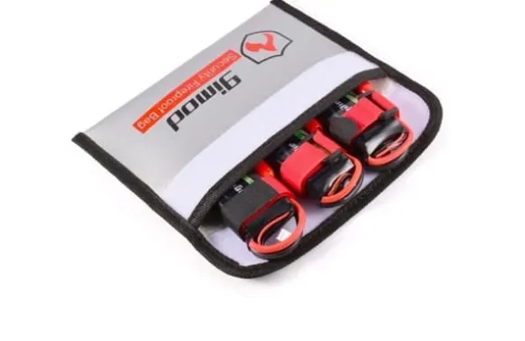 Yunique - Sikkerhedsetui til RC-batterier | Lipo Anti-eksplosion beskyttende etui | Brandsikker opladningsetui, størrelse 205x130mm